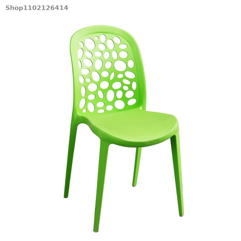 Nordic leisure dining chair modern minimalist desk negotiation backrest chair cafe dining table and chairs thickened plastic